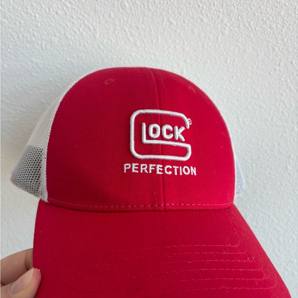Glock Red and White Cap